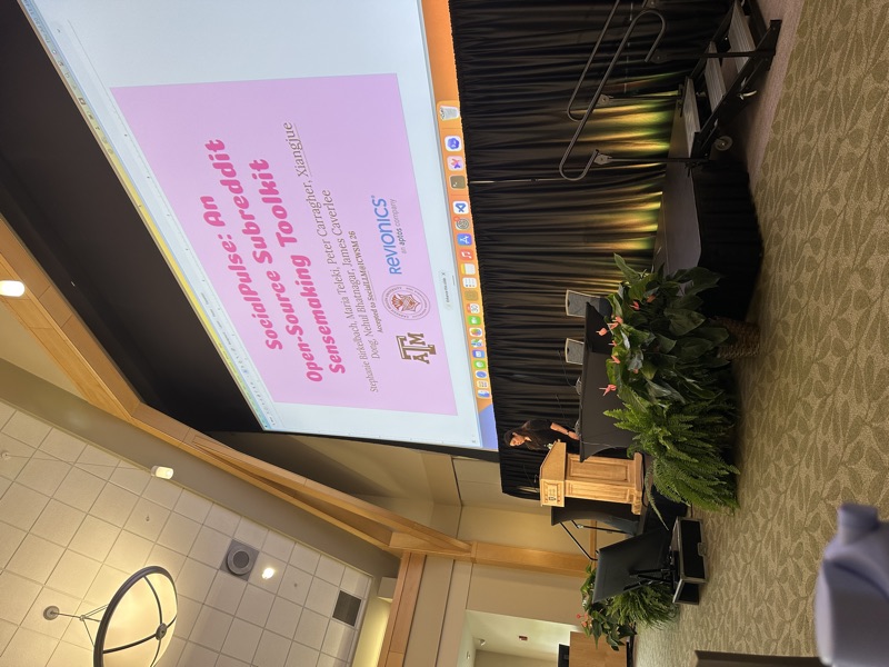 Stephanie presenting at IC2S2 in Burlington, Vermont